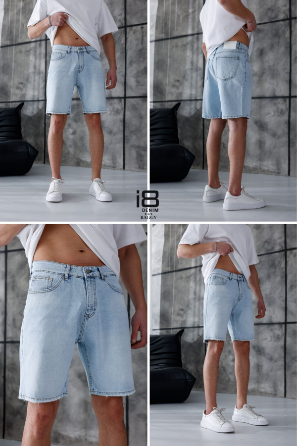 Spodenki męskie jeans Roz XS-XL, 1 Kolor Paczka 10 szt